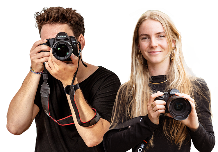 Dit zijn onze fotografen Job en Anki